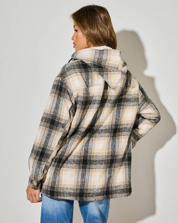 Mooloola Flynn Hooded Shacket for Womens
