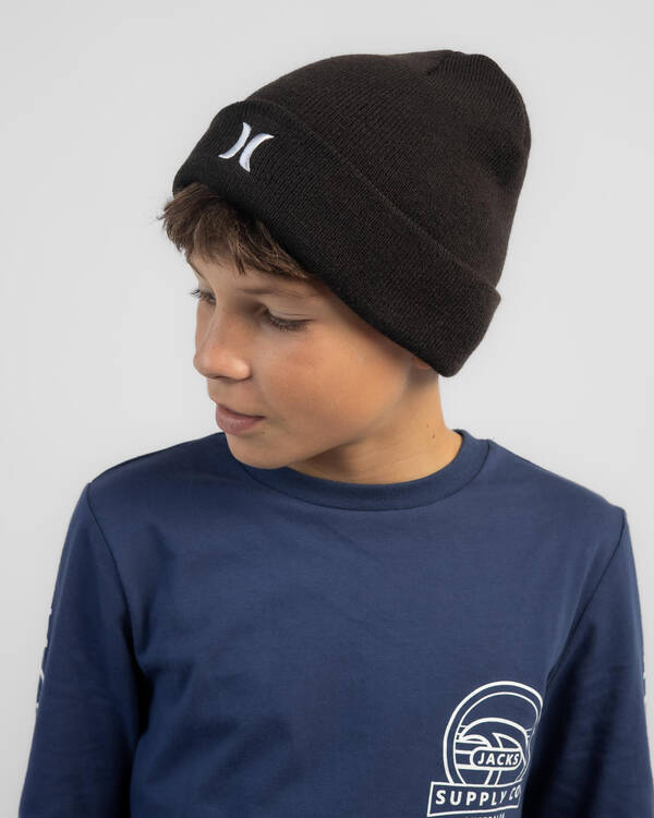 Hurley Boys' Icon Cuff Beanie for Mens