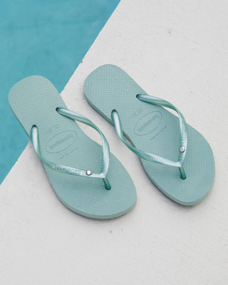 Havaianas Slim Crystal Thongs for Womens