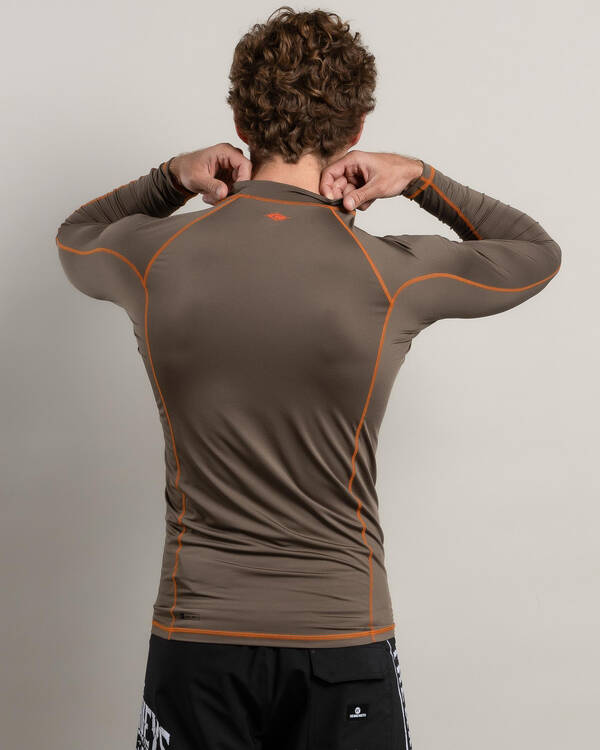 Rip Curl Fade Out Long Sleeve Rash Vest for Mens