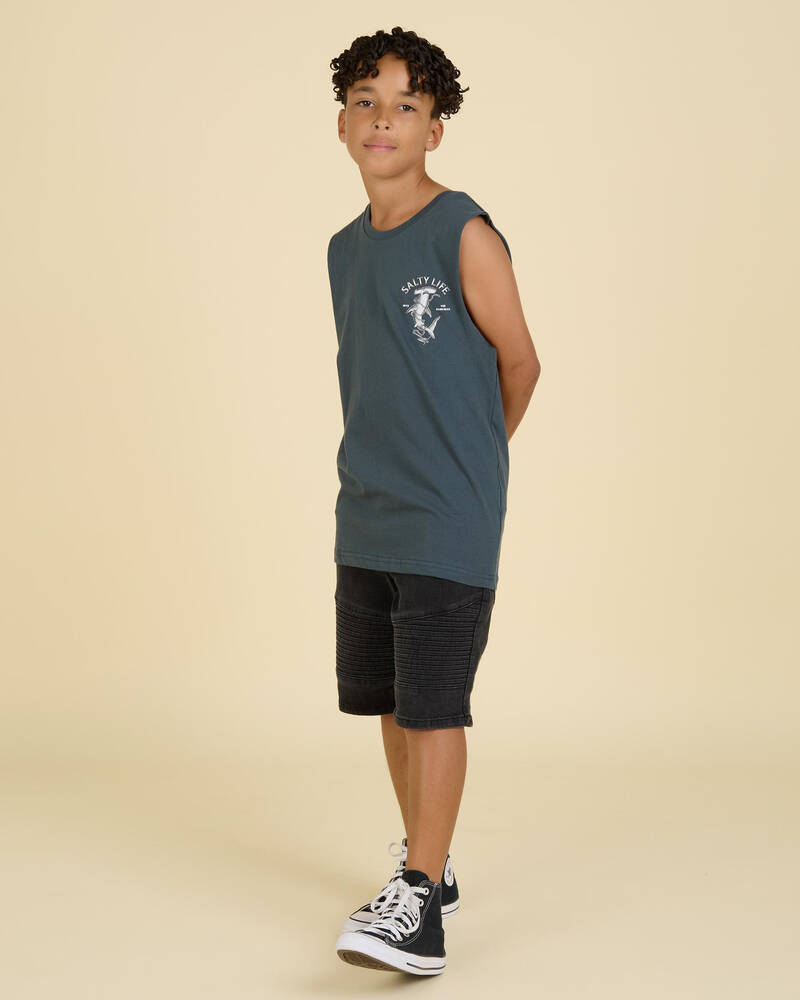 Salty Life Boys' Breach Muscle Tank for Mens