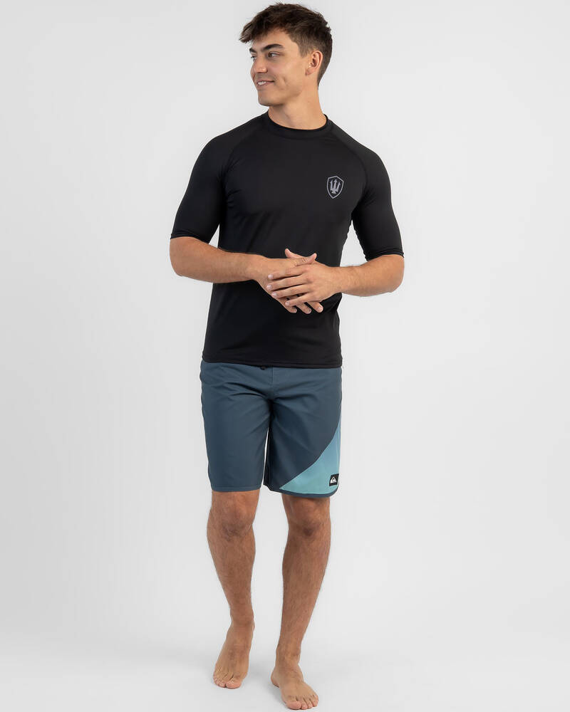Far King Relaxed Fit Short Sleeve Rash Vest for Mens