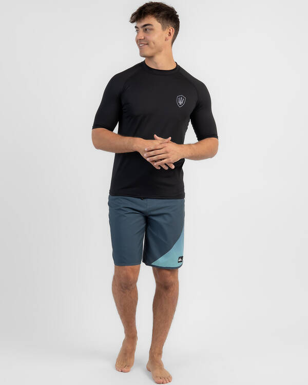 Far King Relaxed Fit Short Sleeve Rash Vest for Mens