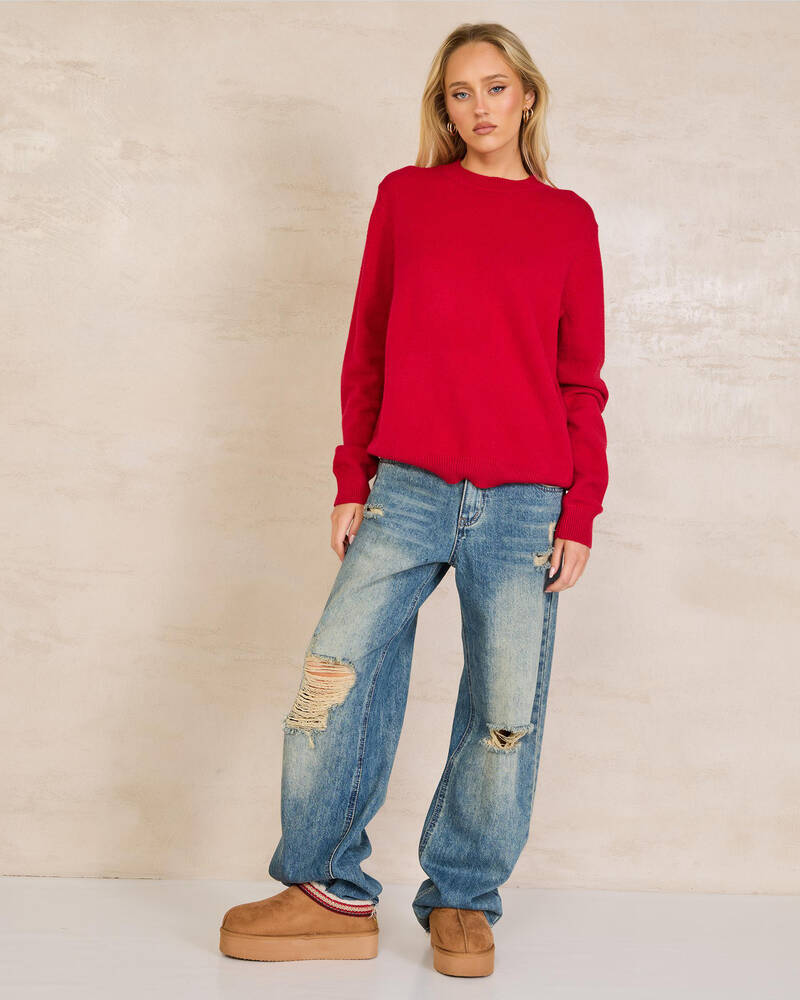Mooloola Calypso Crew Neck Knit Jumper for Womens