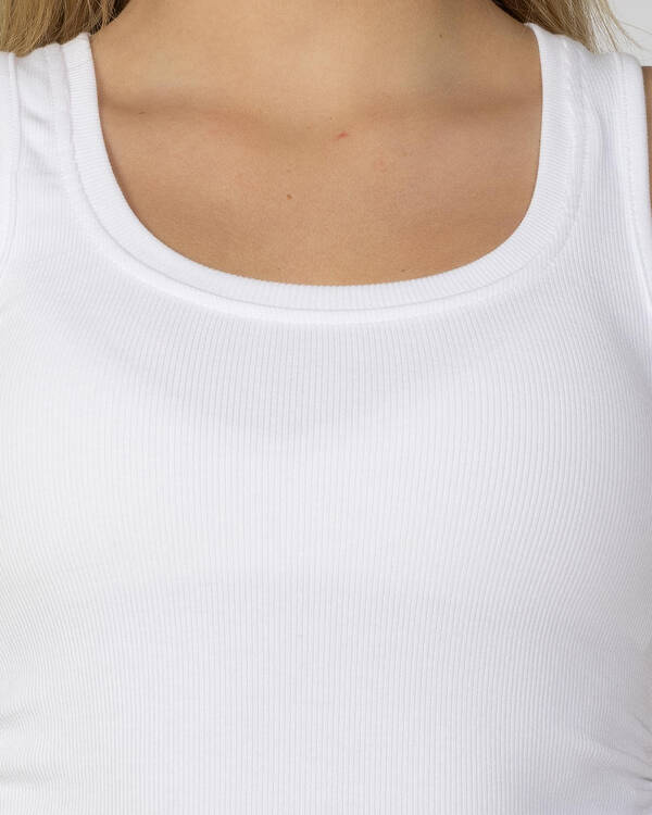 Ava And Ever Girls' Basic Ruched Side Tank Top for Womens