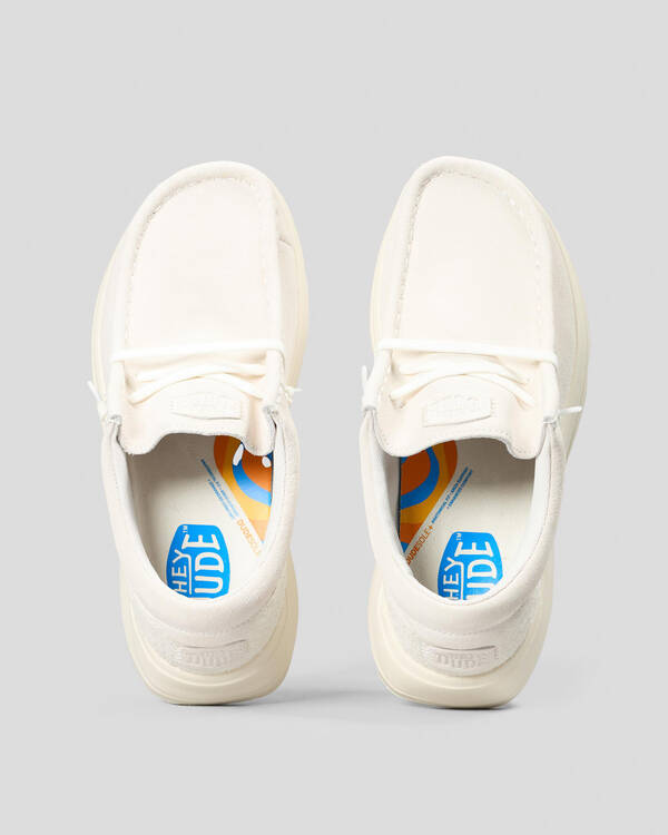 HEYDUDE Wendy COMF Suede Shoes for Womens