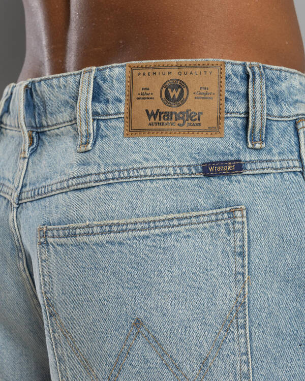 Wrangler Steezy Baggy Denim Shorts for Mens