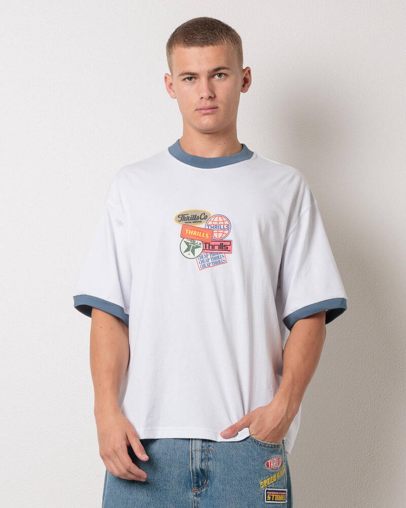 Thrills Total Service Ringer T-Shirt for Mens