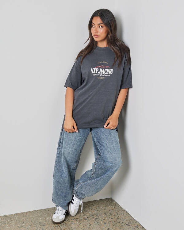 Nena & Pasadena Rein Heavy Box Fit T-Shirt for Womens