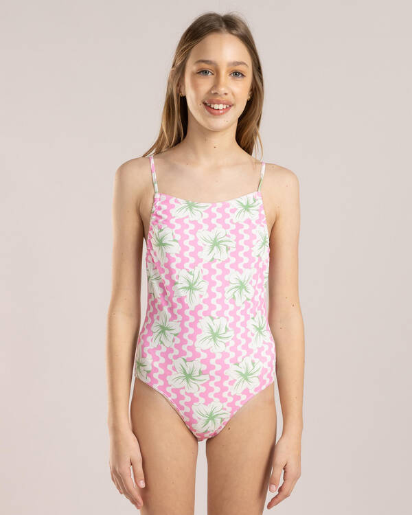 Roxy Girl's Party Wave One Piece Swimsuit for Womens