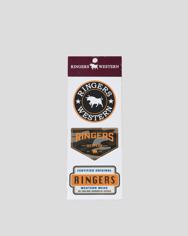 Ringers Western RW Logo Stickers 3 Pack for Unisex