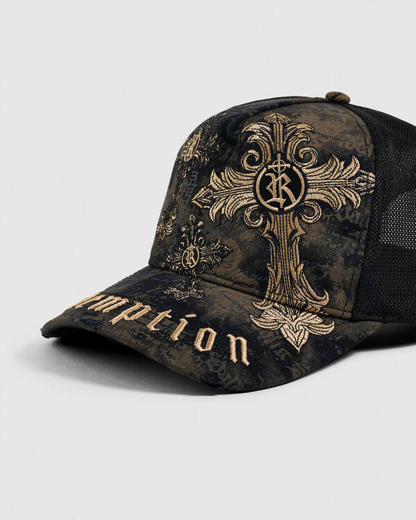 Redemption Rosary Trucker Cap for Mens