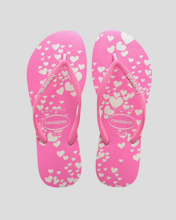 Havaianas Kids' Slim Mini Hearts Thongs for Womens