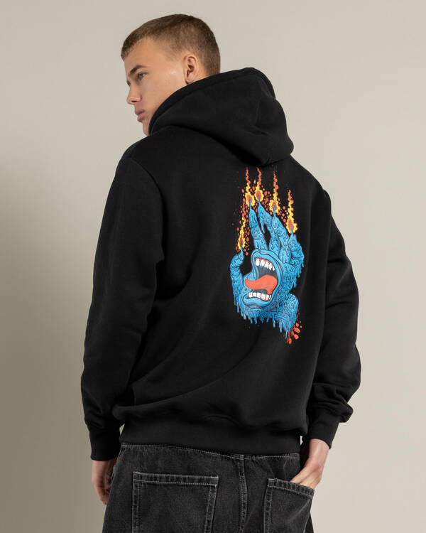 Santa Cruz Pace Ritual Hand Mono Strip Hoodie for Mens