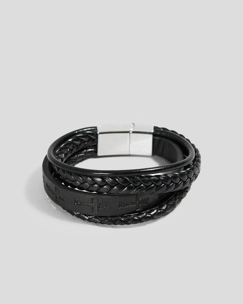 REPUBLIK Cross Cuff Multi Bracelet for Mens
