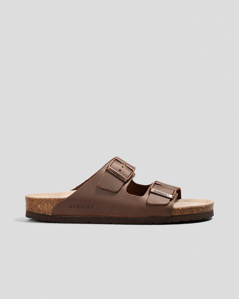 GENUINS Hawaii Oiled Leather Sandals for Mens