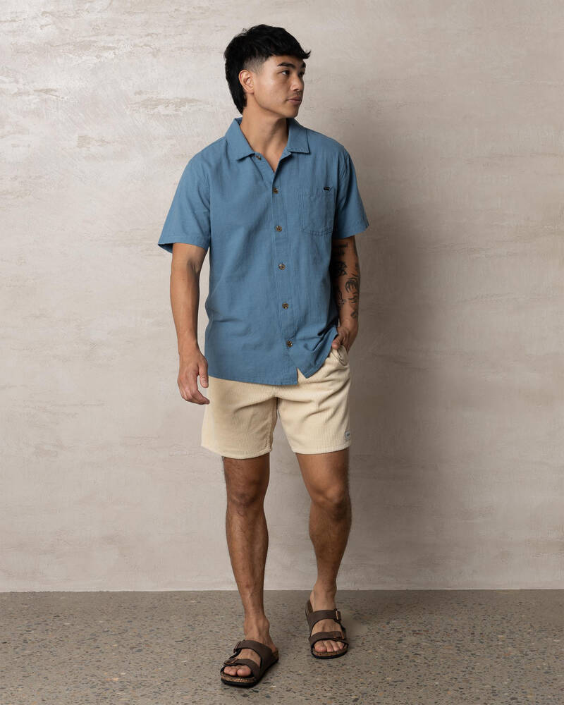 Rhythm Flag Short Sleeve Shirt for Mens