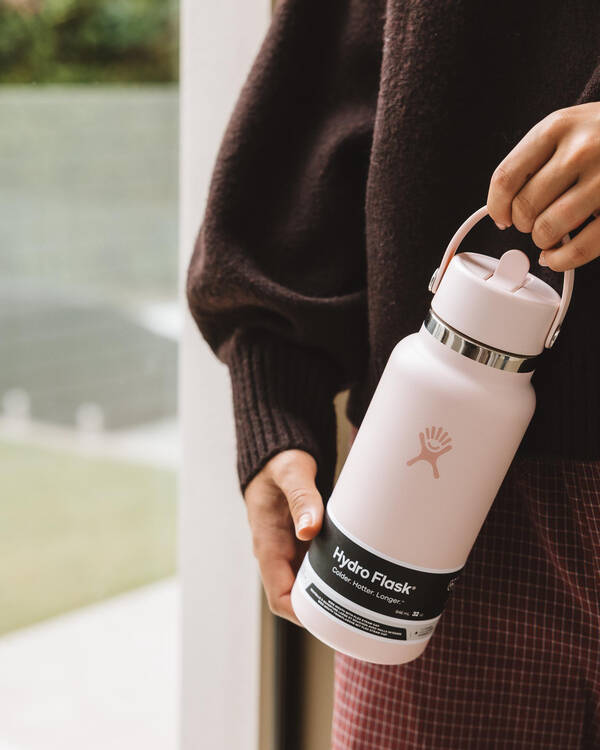 32oz Wide Mouth Flex Straw Cap Bottle