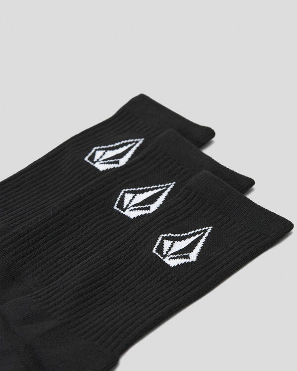 Volcom Full Stone Recycled Crew Socks 3 Pack for Mens