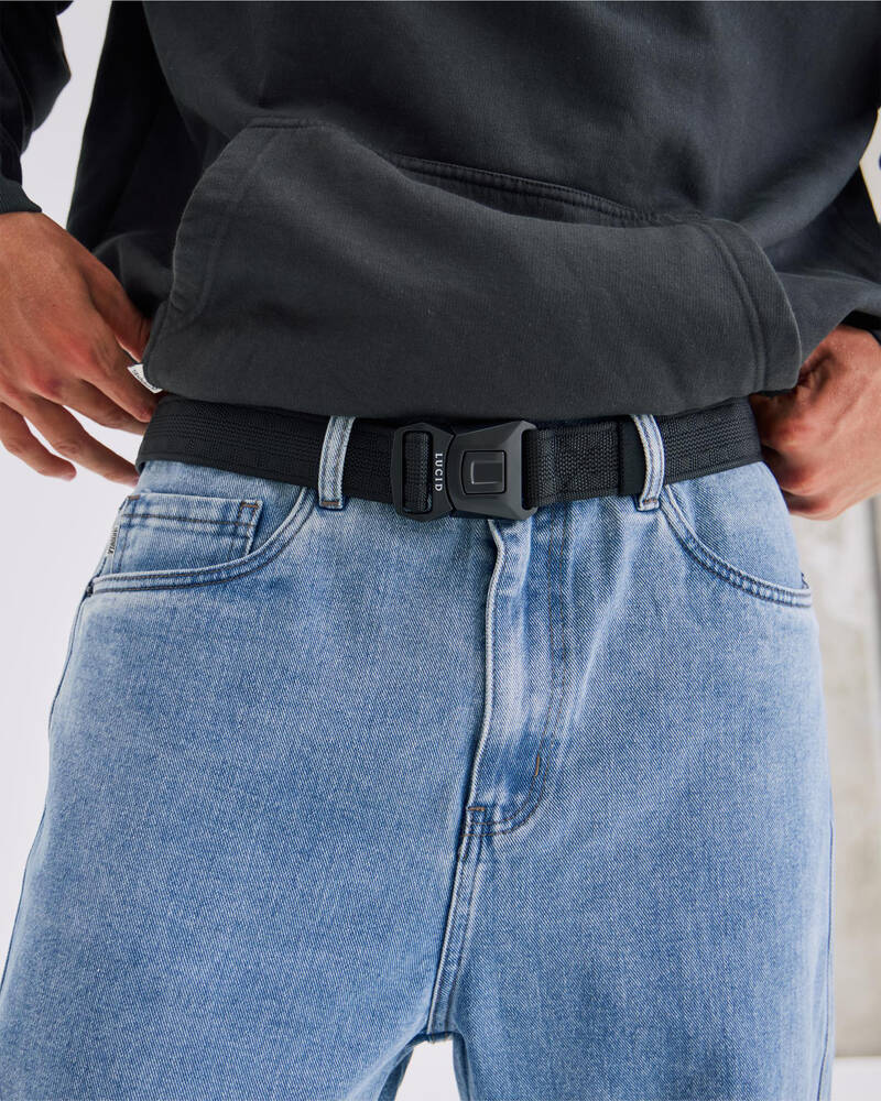 Lucid Seatbelt Buckle Web Belt for Mens