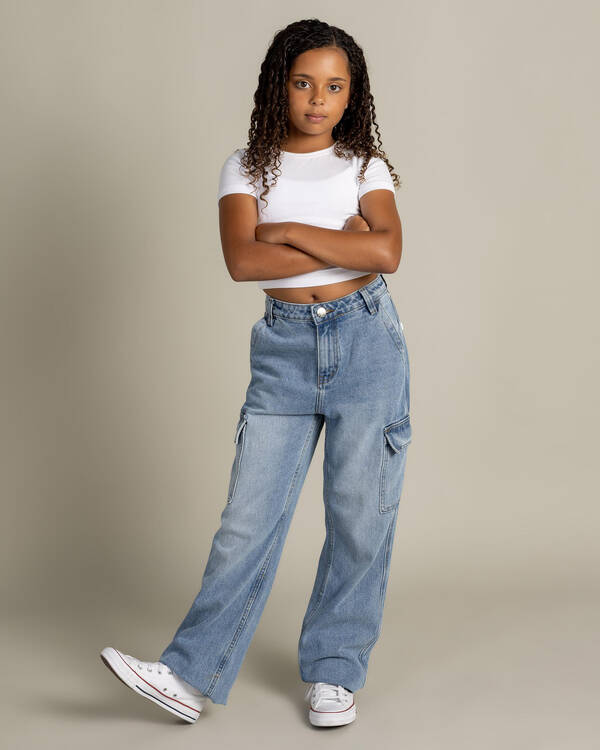 DESU Girls' Elkie Cargo Jeans for Womens