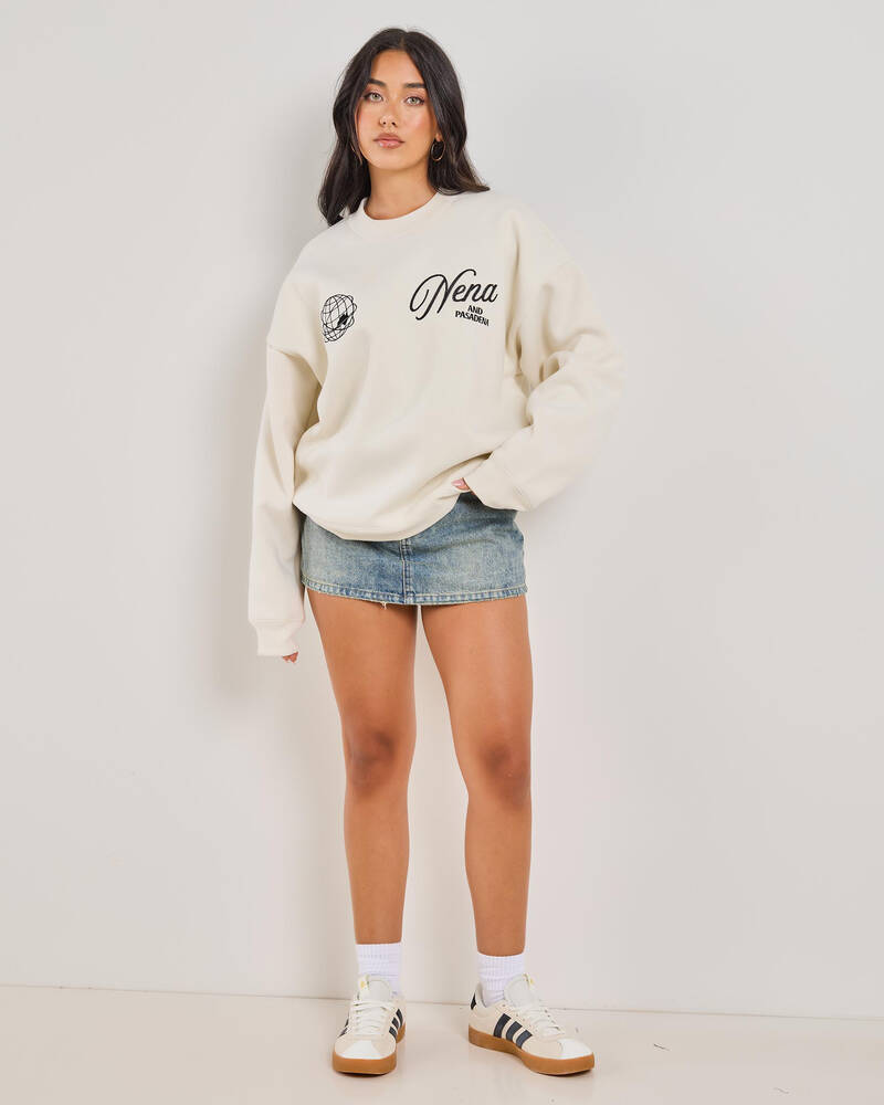 Nena & Pasadena Treaty Box Fit Sweatshirt for Womens