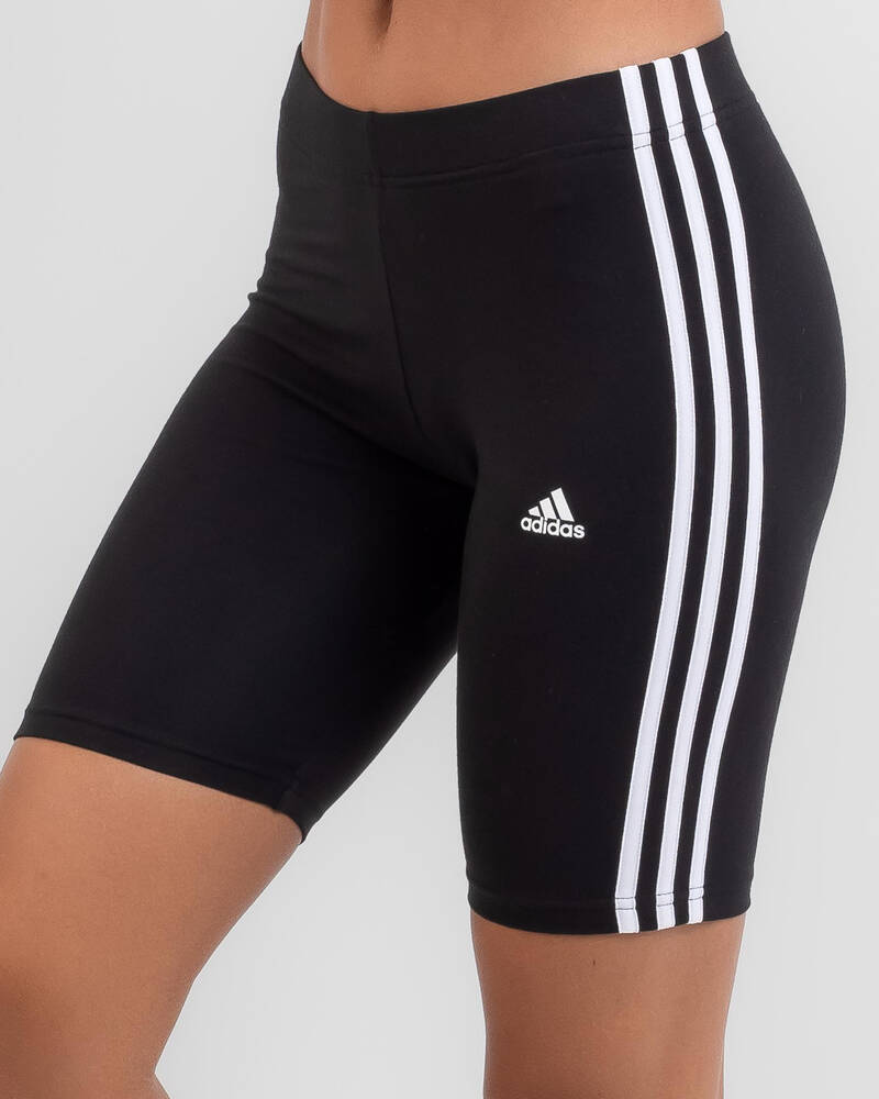 adidas Essentials 3 Stripe Bike Shorts for Womens