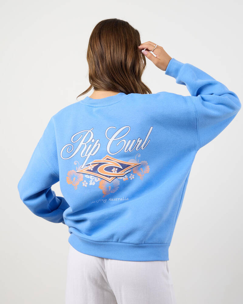 Rip Curl Hibiscus Diamond Heritage Crewneck Sweatshirt for Womens