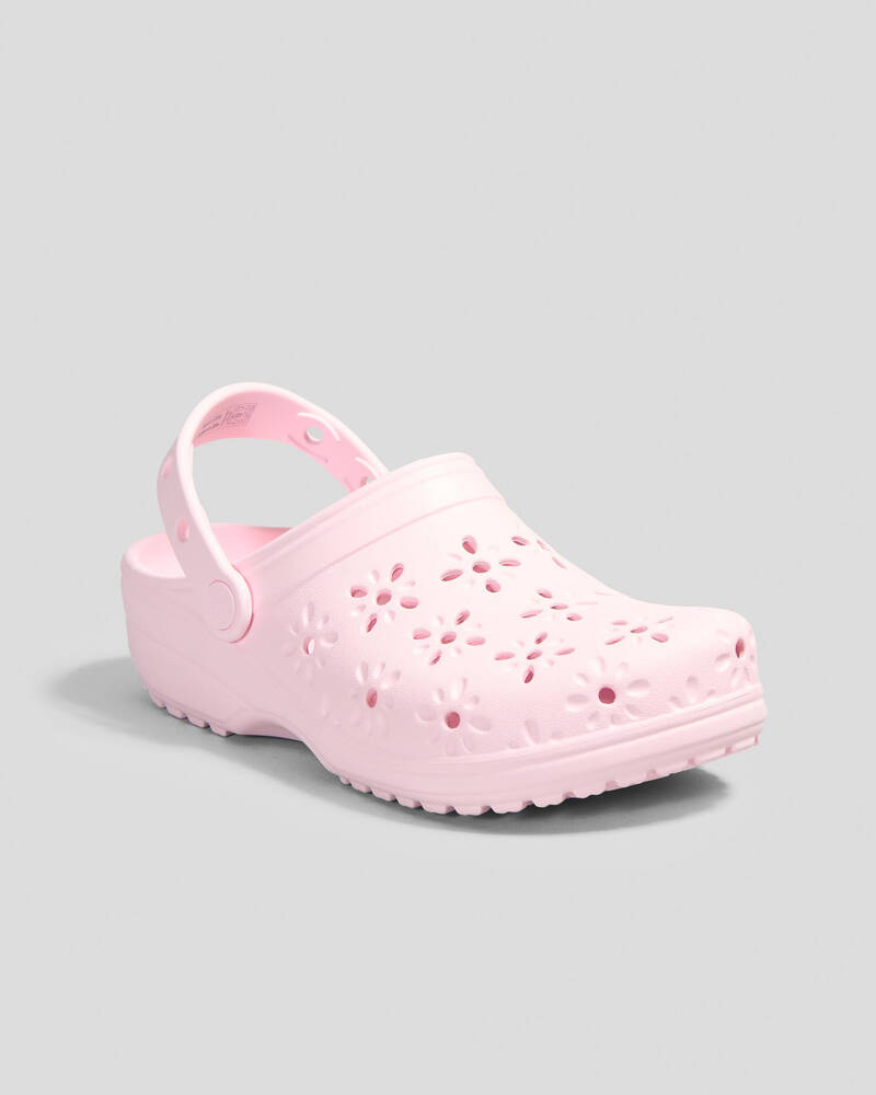Crocs Classic Floral Cut Out Clogs for Womens