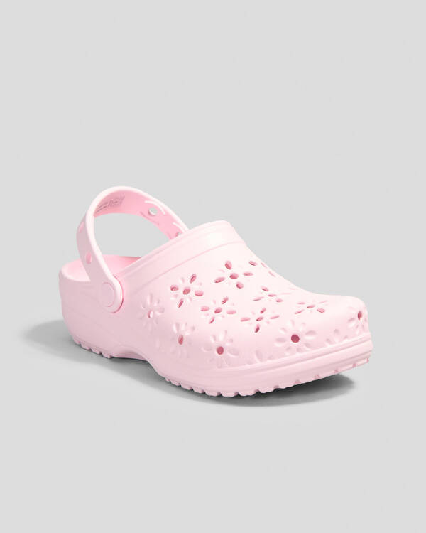 Crocs Classic Floral Cut Out Clogs for Womens