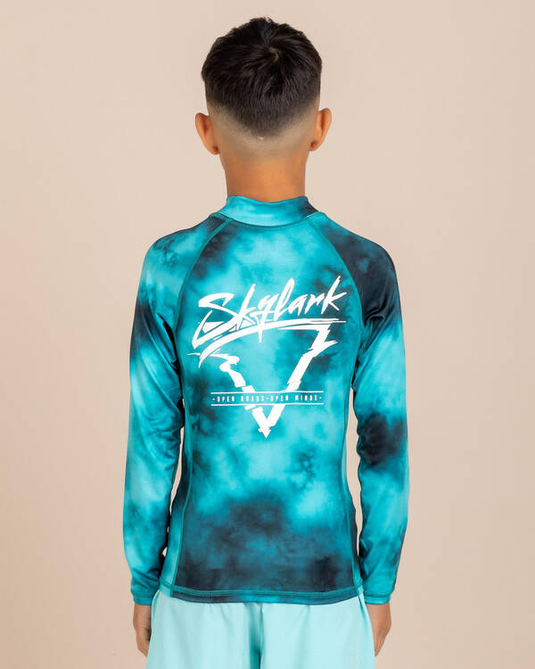 Skylark Boys' Frequency Long Sleeve Rash Vest for Mens