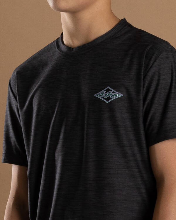 Billabong Boys' Diamond Shoreline Short Sleeve Rash Vest for Mens