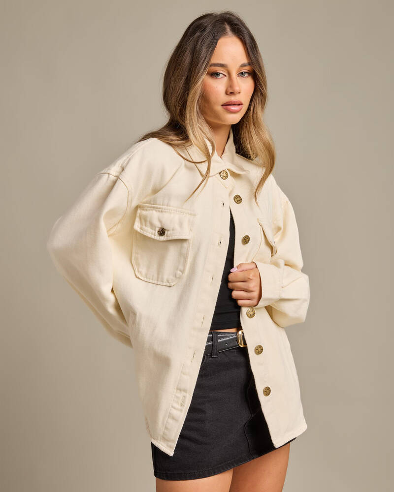 DESU Eden Denim Shacket for Womens