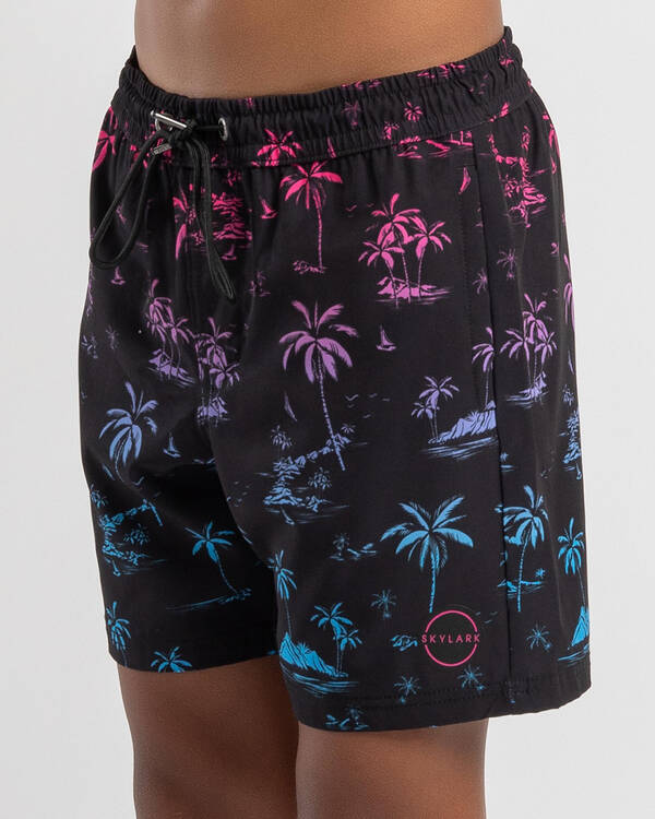 Skylark Boys' Caribbean Elastic Waist Shorts for Mens