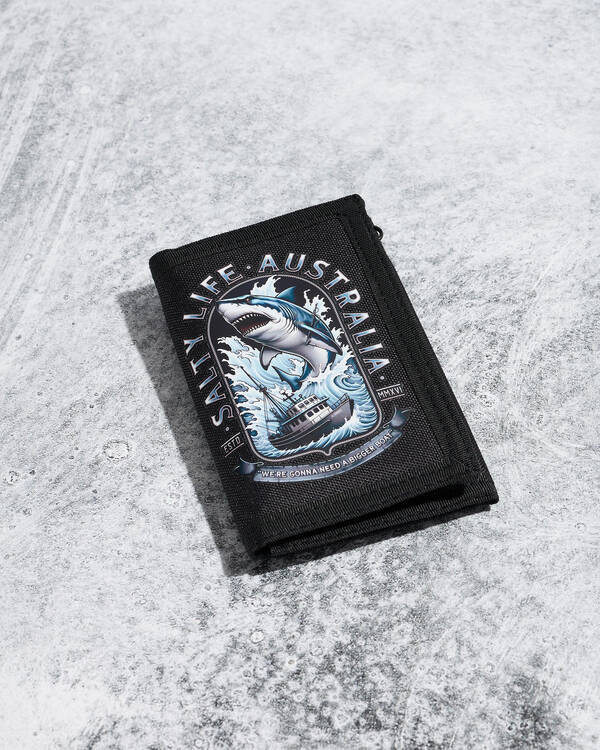 Salty Life Ocean Ambush Trifold Wallet for Mens