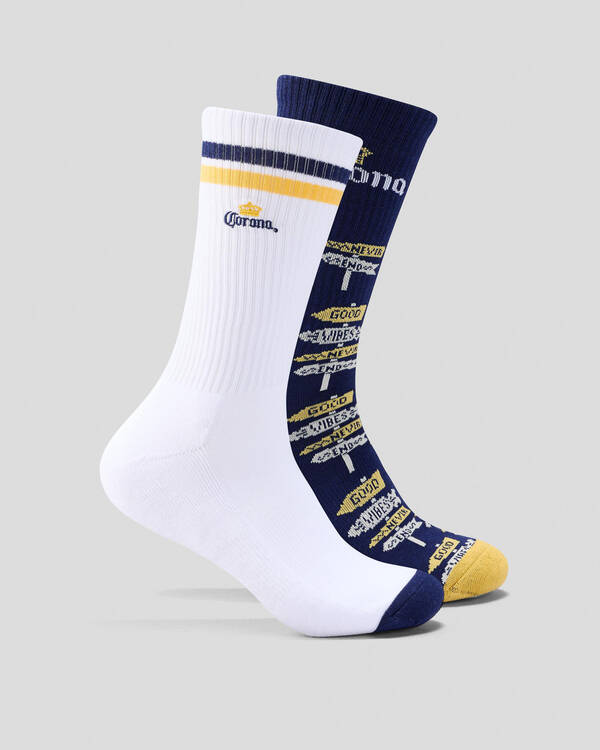 Corona Good Vibes Sneaker Sock 2 Pack
