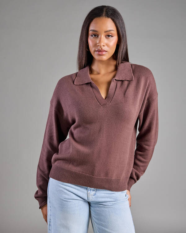 Ava And Ever Anthea Polo Collar Knit Jumper for Womens