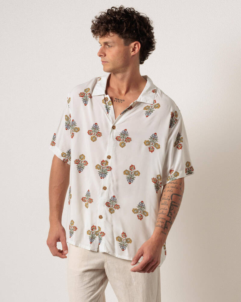 Rhythm Bouquet Short Sleeve Shirt for Mens