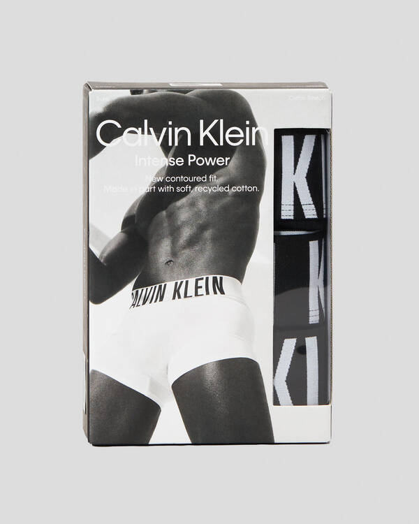 Calvin Klein Intense Power Cotton Trunks 3 Pack for Mens