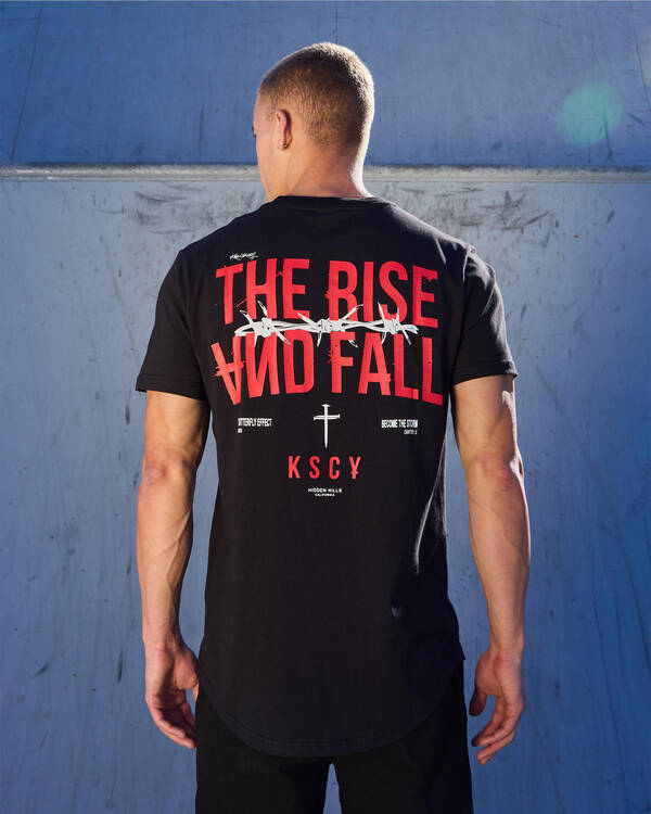 Kiss Chacey Diluted Dual Curve T-Shirt for Mens