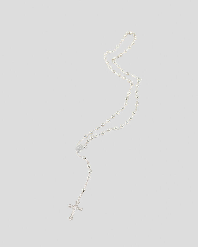 REPUBLIK Rosary Bead Necklace for Mens