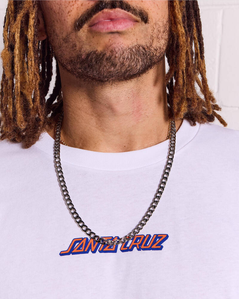 REPUBLIK Silver Chain Necklace for Mens