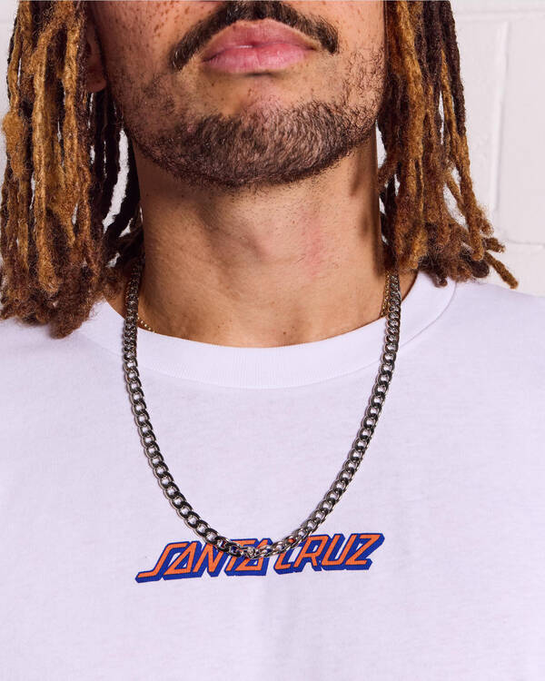 REPUBLIK Silver Chain Necklace for Mens