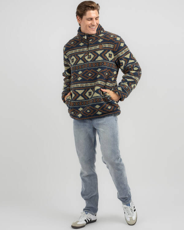 Jacks Trail Quarter Zip Crew Sweatshirt for Mens