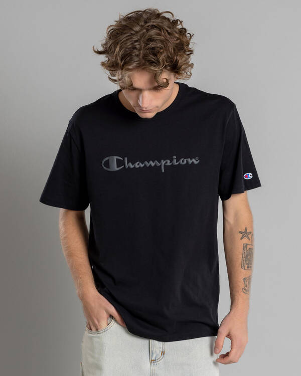 Champion Champion Puff Script T-Shirt for Mens