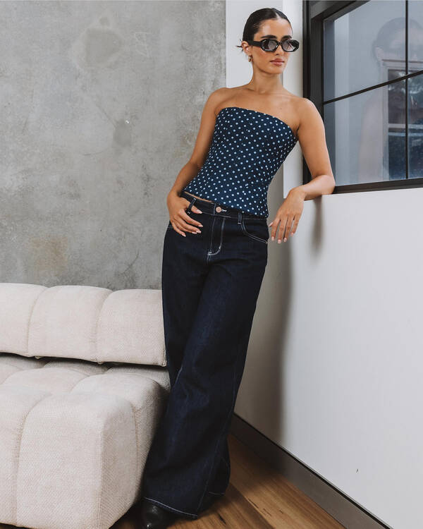 DESU Billie Wide Leg Jeans for Womens