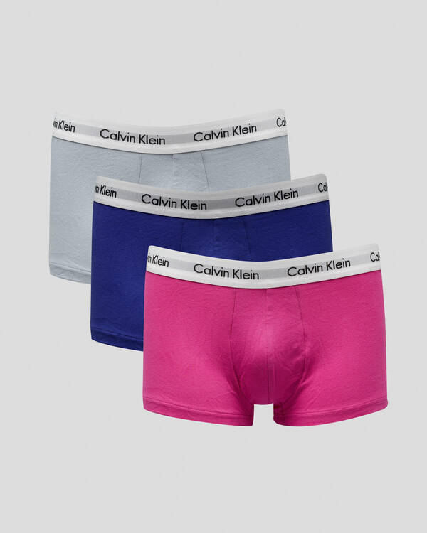 Calvin Klein Cotton Stretch Low Rise Trunks 3 Pack for Mens