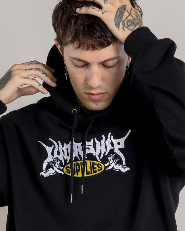 Worship Supplies Messenger Hoodie for Mens