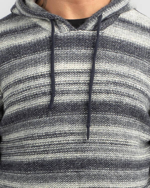 Skylark Strip Back Hooded Knit Jumper for Mens