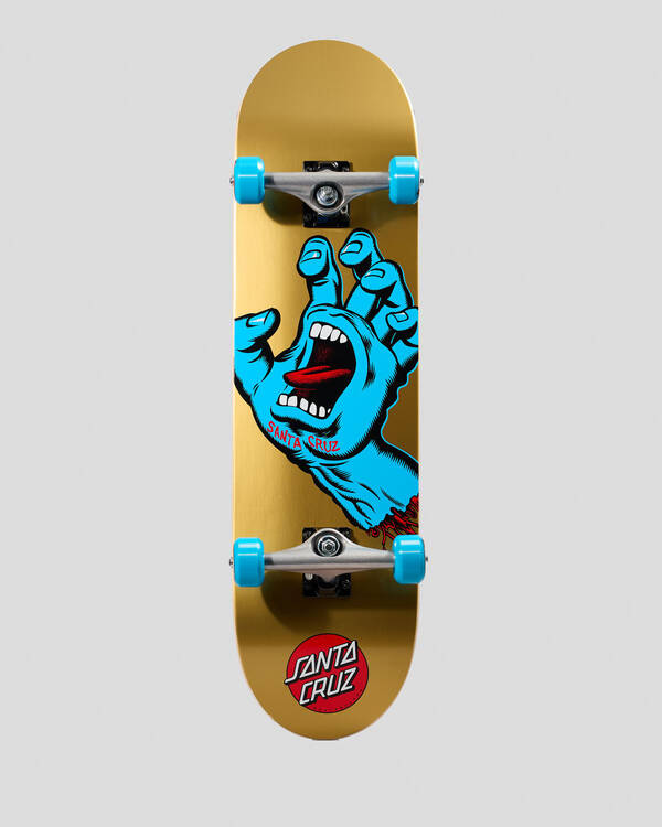 Santa Cruz Screaming Hand Large 8.25" Complete Skateboard for Unisex